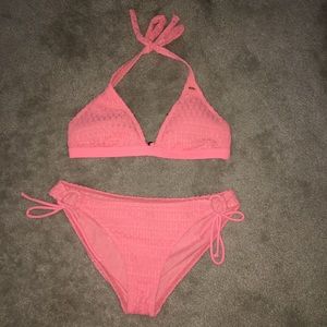 Bright Pink Roxy Bikini NEVER WORN